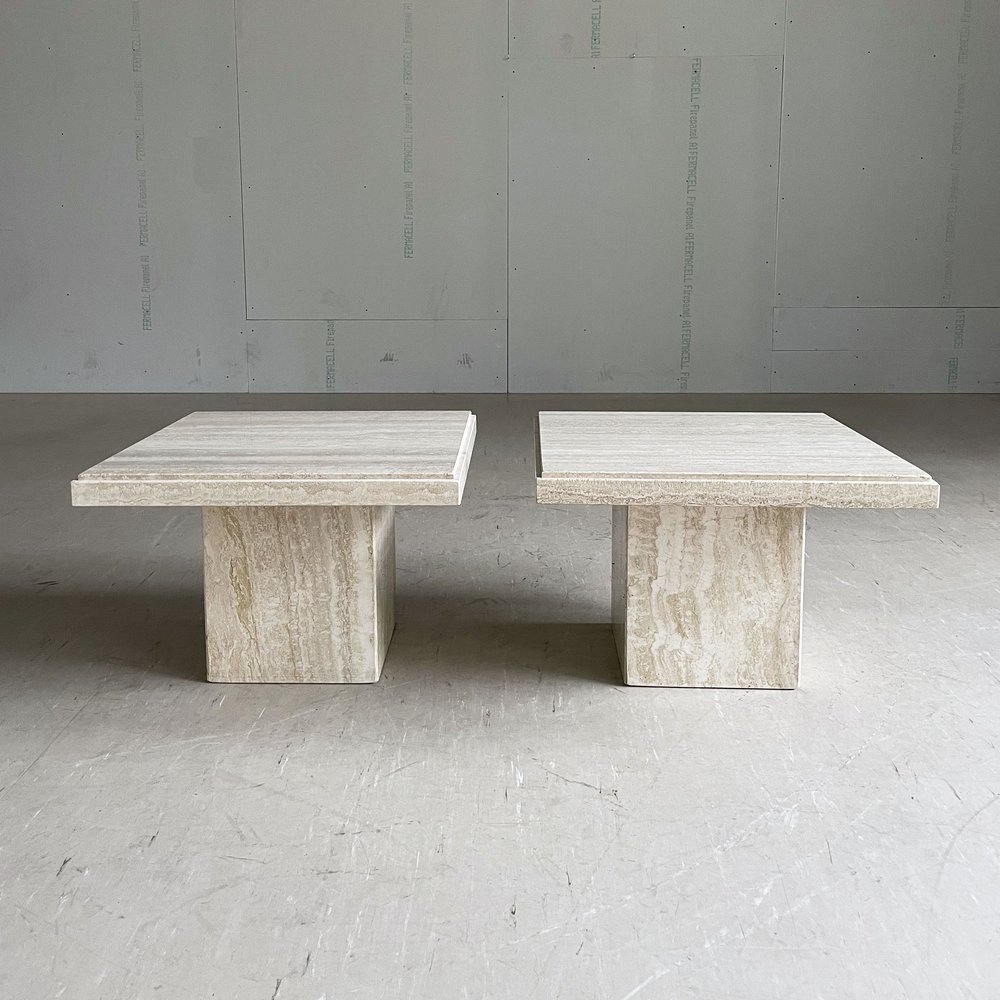 Italian Traventin Coffee Table | Modern Era - Vintage Möbel + Design